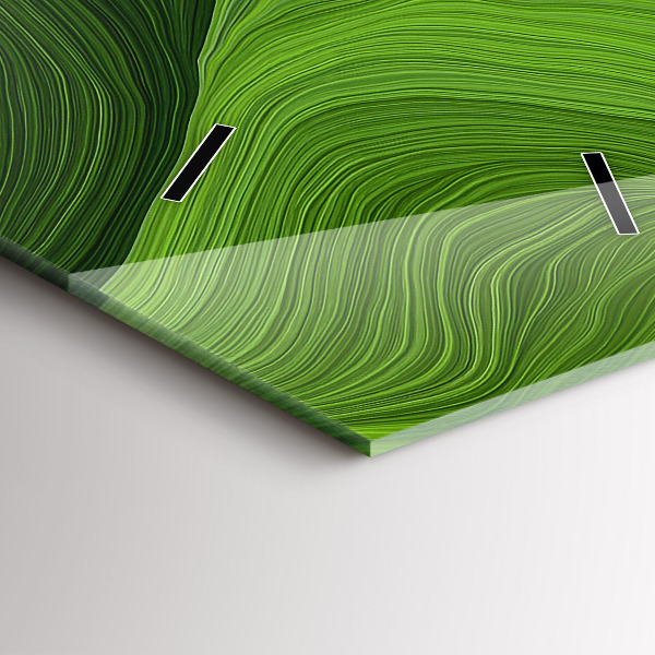 Modern vertical wall clock Modern waves