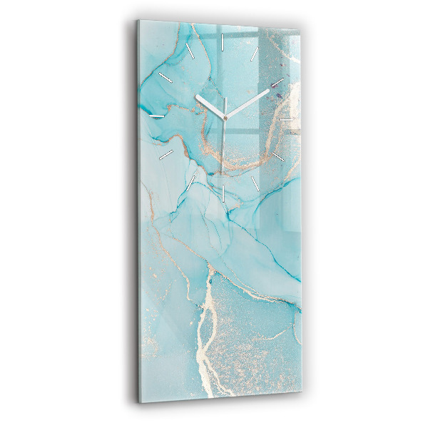 Modern vertical wall clock Decorative marble