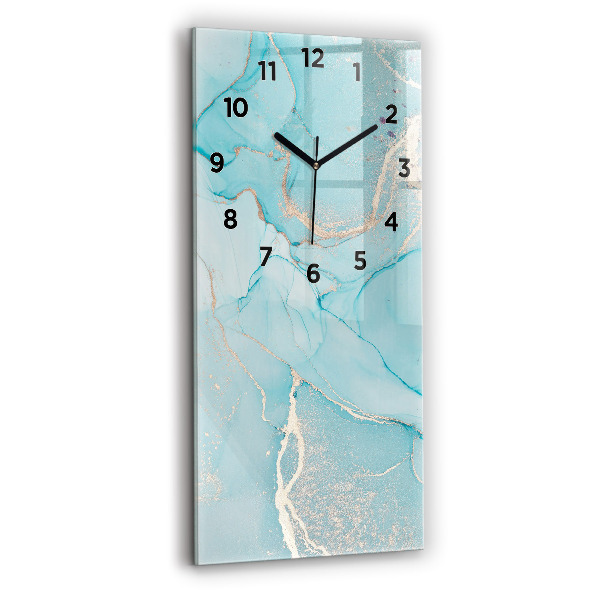 Modern vertical wall clock Decorative marble