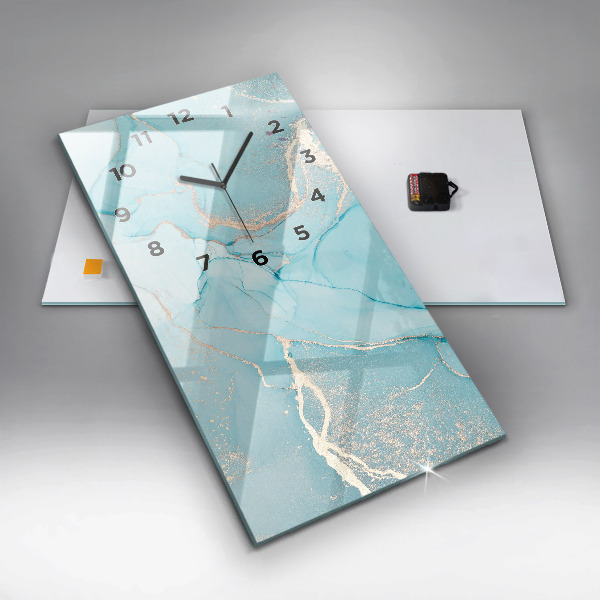 Modern vertical wall clock Decorative marble