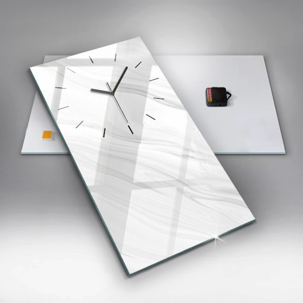 Modern vertical wall clock Decorative marble