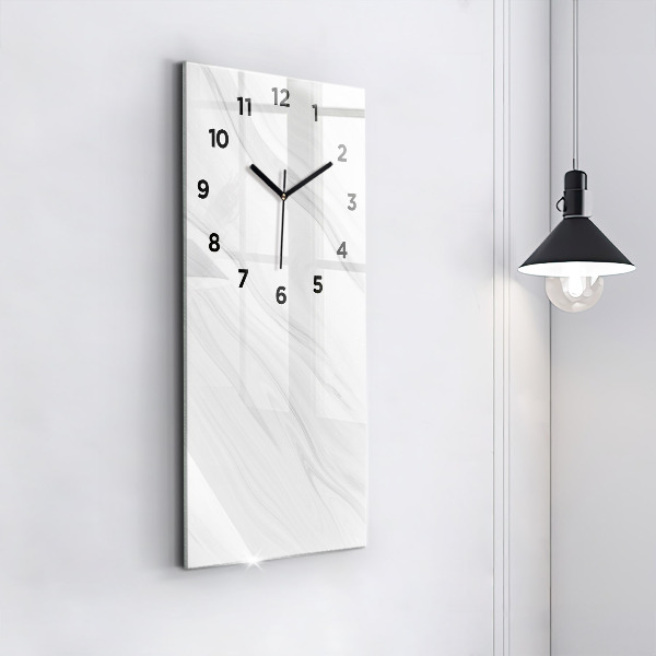 Modern vertical wall clock Decorative marble