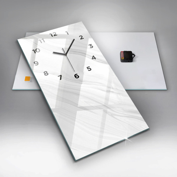 Modern vertical wall clock Decorative marble