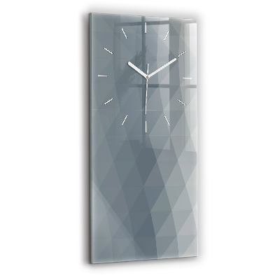 Modern vertical wall clock Gray abstraction
