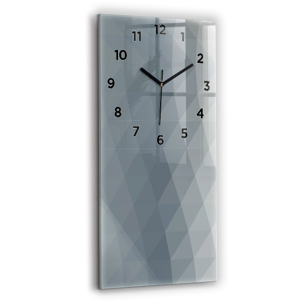 Modern vertical wall clock Gray abstraction