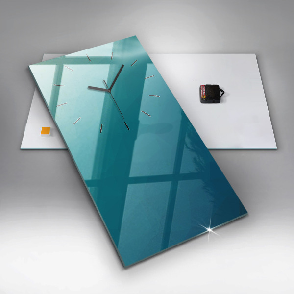 Modern vertical wall clock Sea abstraction