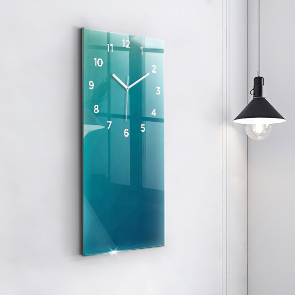 Modern vertical wall clock Sea abstraction