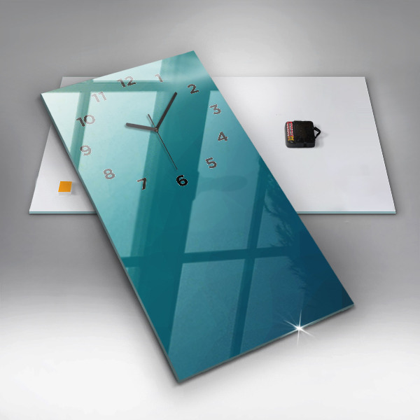 Modern vertical wall clock Sea abstraction