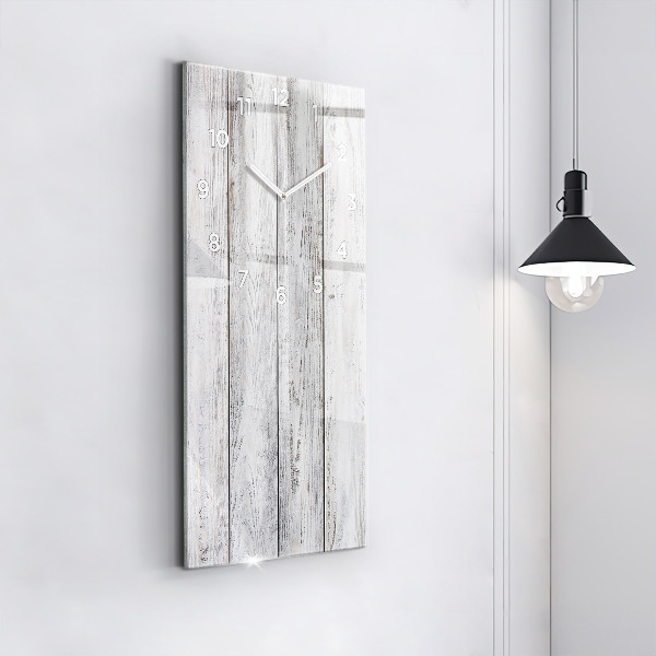 Modern vertical wall clock Painted boards