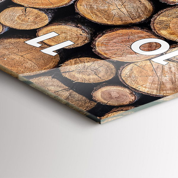 Modern vertical wall clock Tree rings