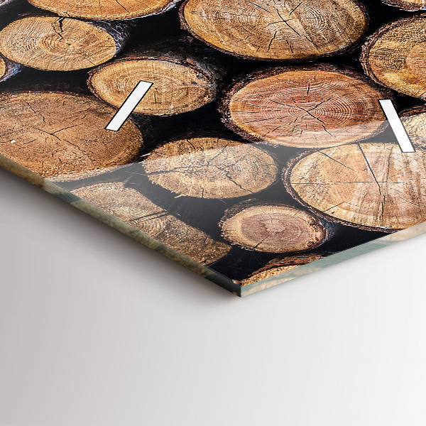 Modern vertical wall clock Tree rings