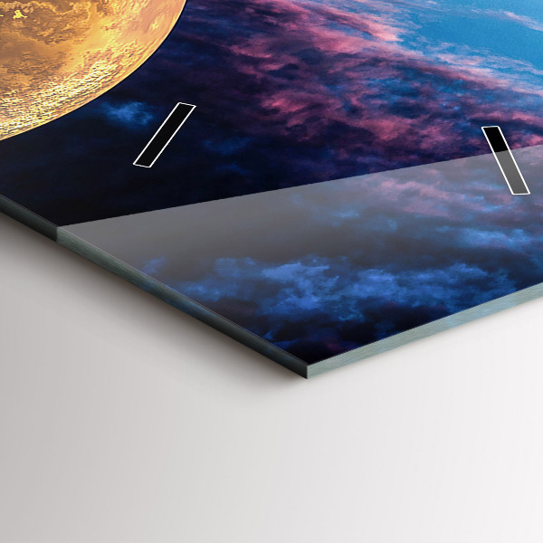 Modern vertical wall clock Great Galaxy