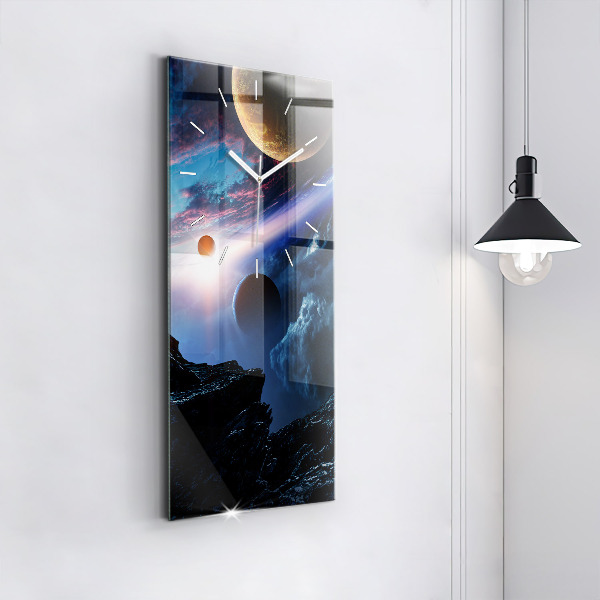 Modern vertical wall clock Great Galaxy