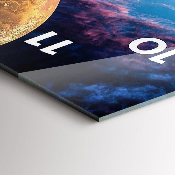 Modern vertical wall clock Great Galaxy