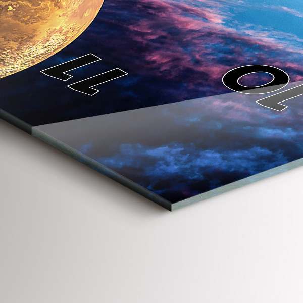 Modern vertical wall clock Great Galaxy