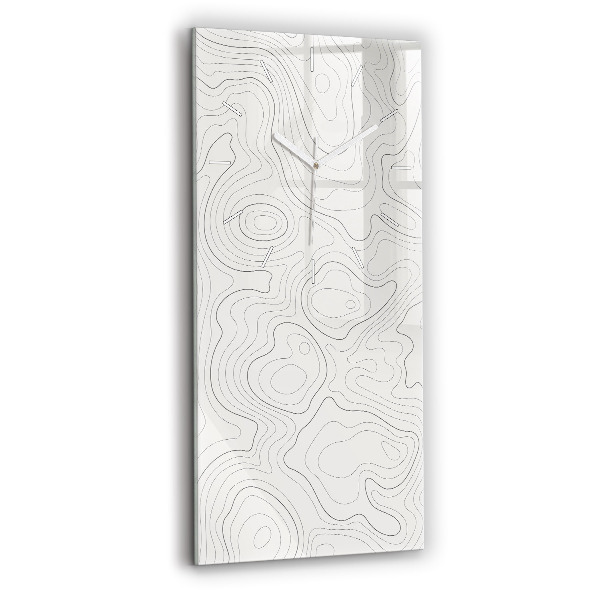 Modern vertical wall clock Abstraction spots