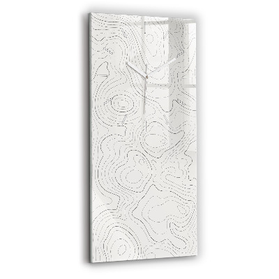 Modern vertical wall clock Abstraction spots