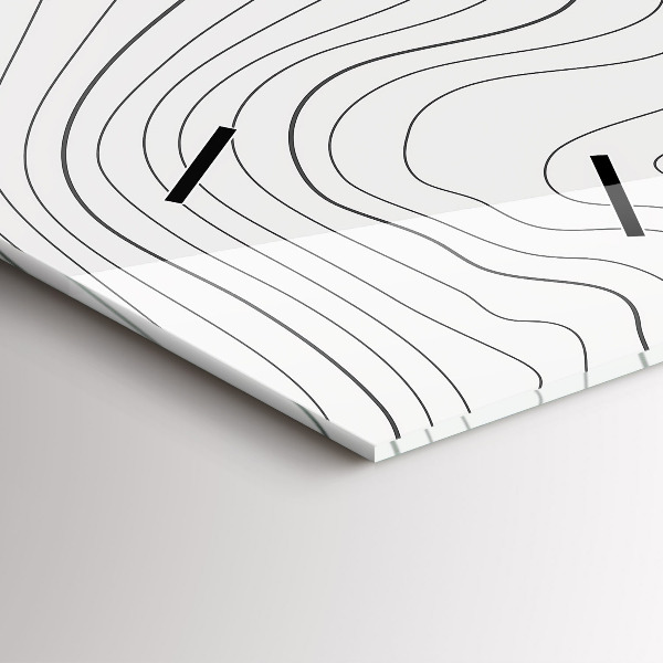 Modern vertical wall clock Abstraction spots