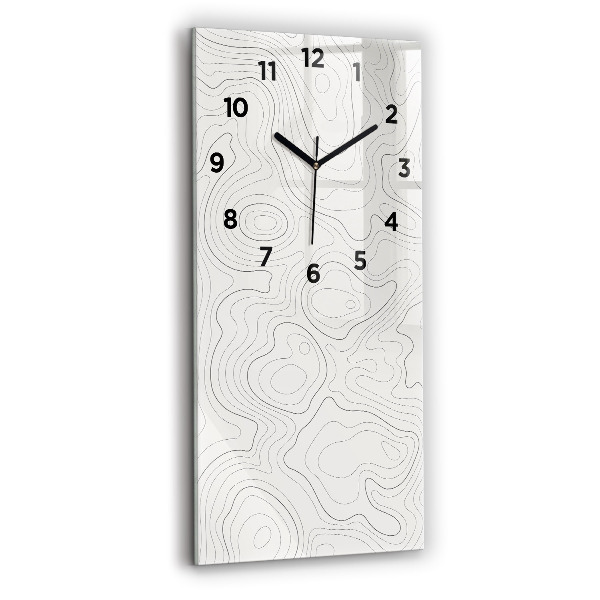 Modern vertical wall clock Abstraction spots