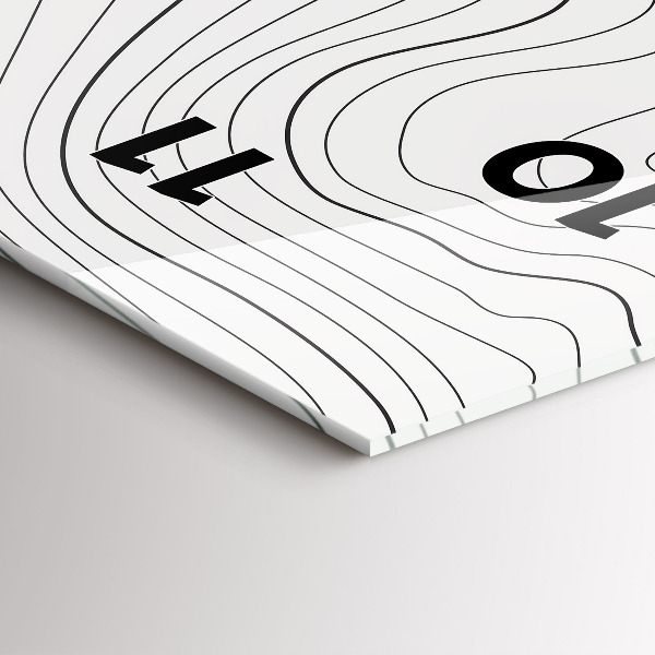 Modern vertical wall clock Abstraction spots