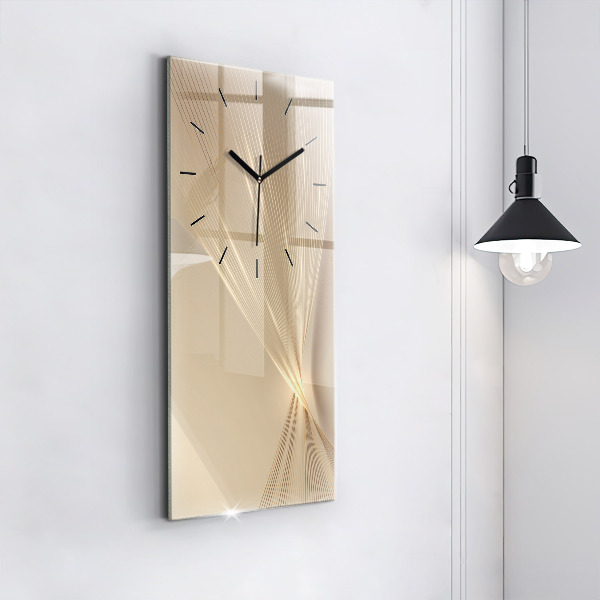 Modern vertical wall clock Abstract light
