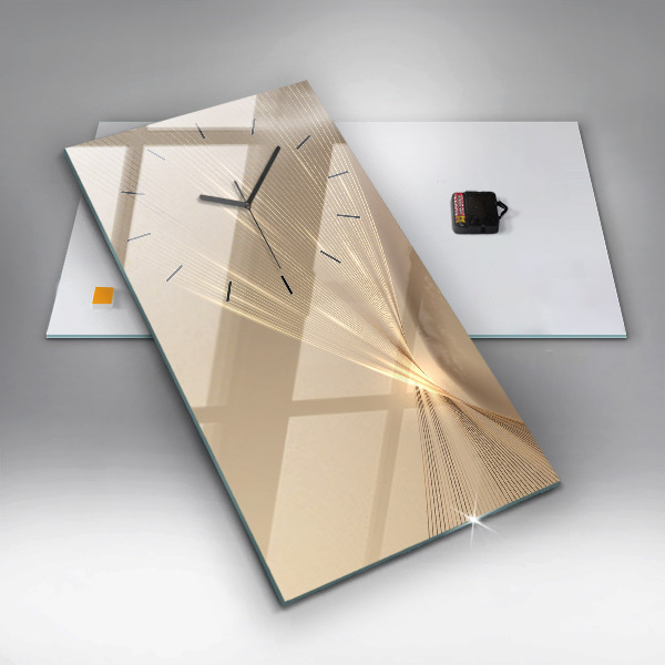 Modern vertical wall clock Abstract light