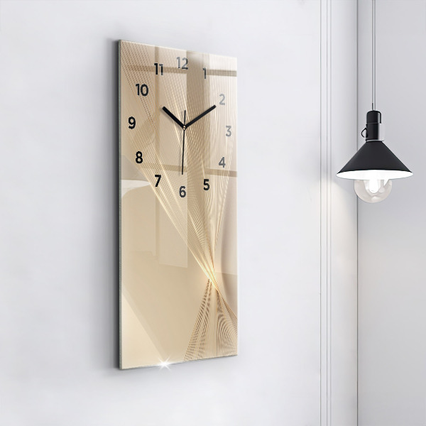 Modern vertical wall clock Abstract light