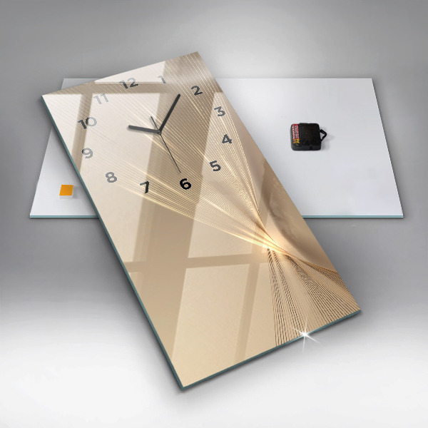 Modern vertical wall clock Abstract light