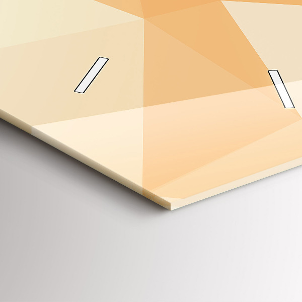 Modern vertical wall clock Abstraction triangles