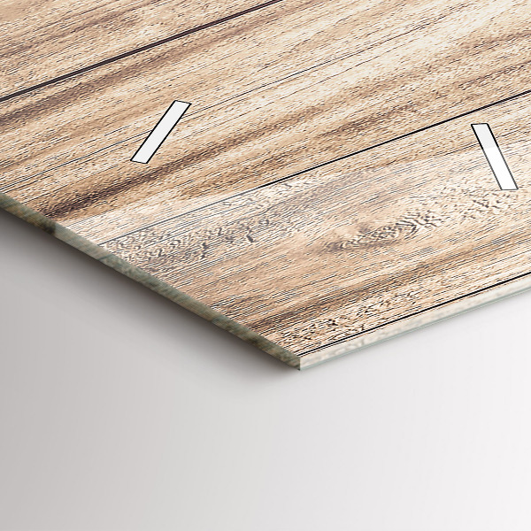 Modern vertical wall clock Wooden texture