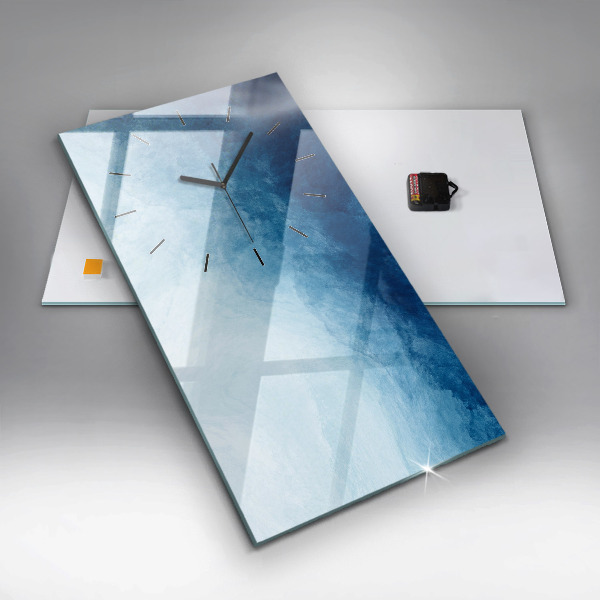 Modern vertical wall clock Abstraction water