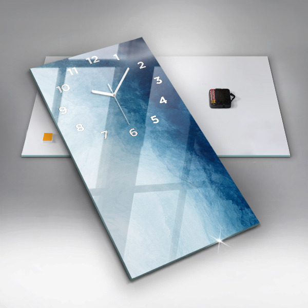 Modern vertical wall clock Abstraction water