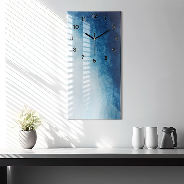 Modern vertical wall clock Abstraction water