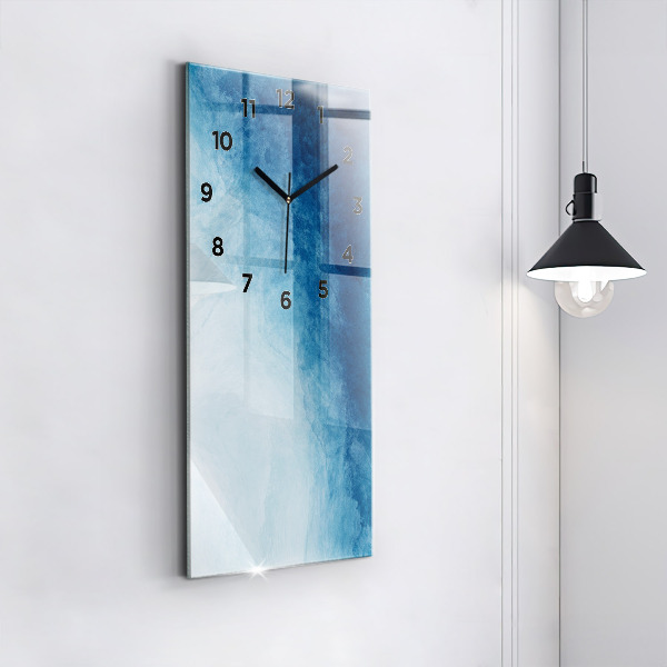 Modern vertical wall clock Abstraction water