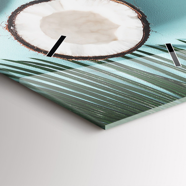 Modern vertical wall clock Summer composition