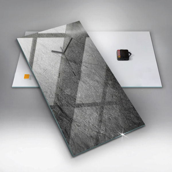 Modern vertical wall clock Volcanic rock