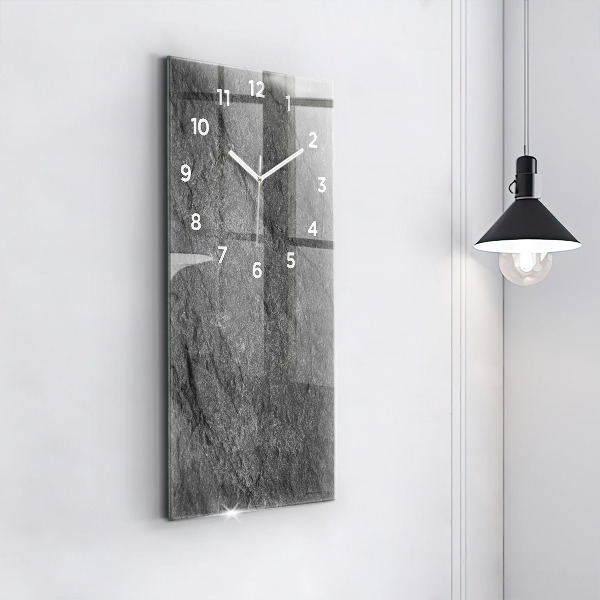 Modern vertical wall clock Volcanic rock