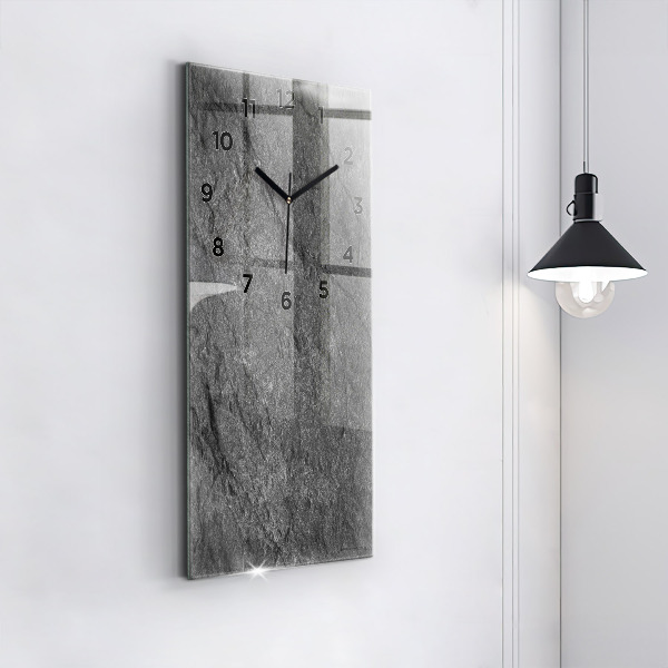 Modern vertical wall clock Volcanic rock