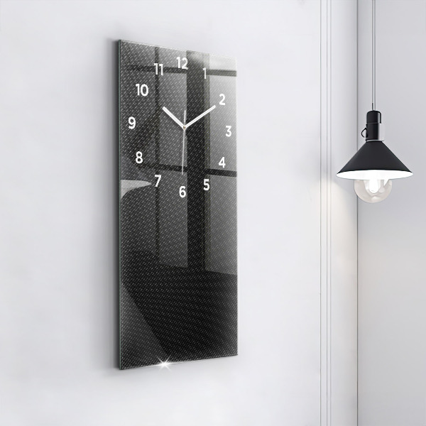 Modern vertical wall clock Dark abstraction