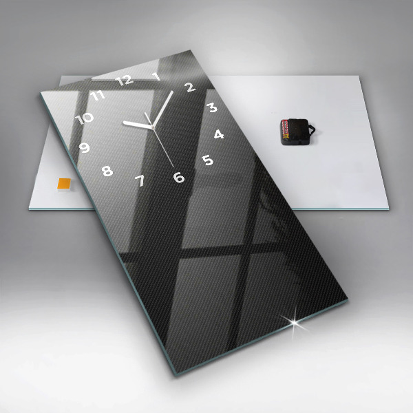 Modern vertical wall clock Dark abstraction