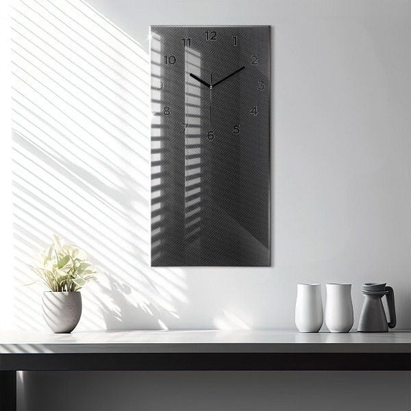 Modern vertical wall clock Dark abstraction