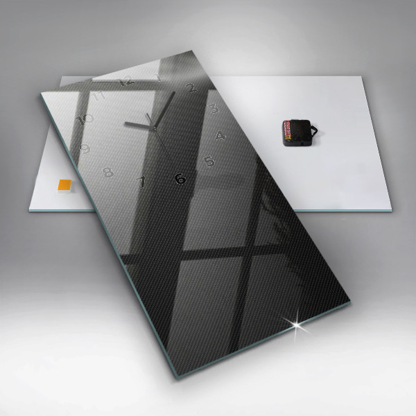 Modern vertical wall clock Dark abstraction