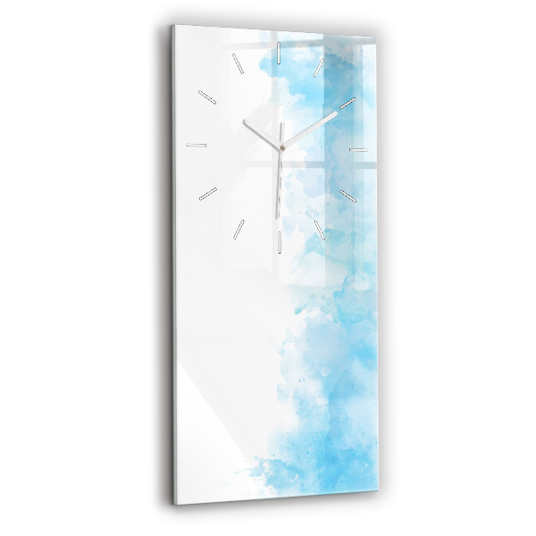 Modern vertical wall clock Painted spots