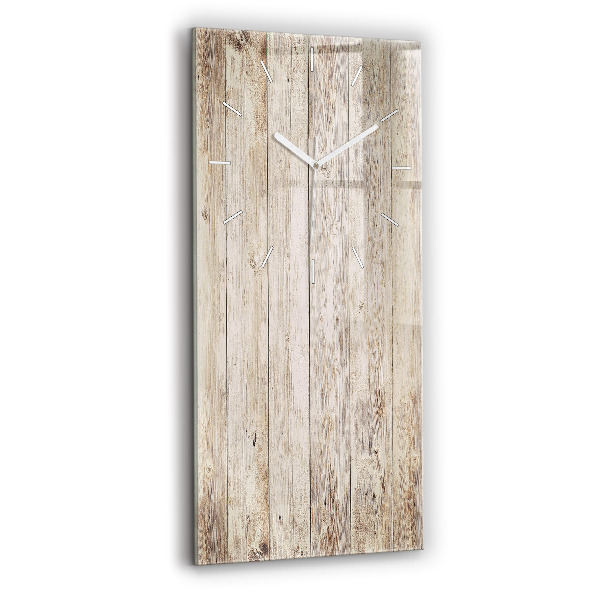 Modern vertical wall clock Wooden panels