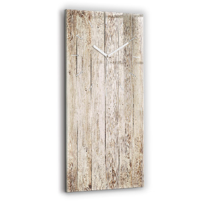 Modern vertical wall clock Wooden panels