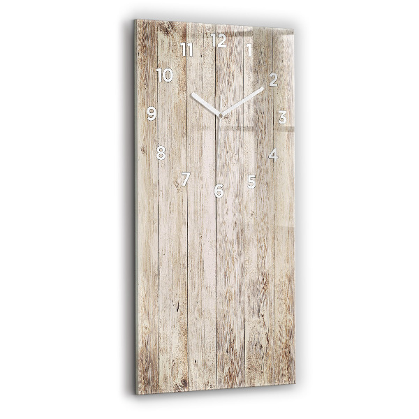 Modern vertical wall clock Wooden panels