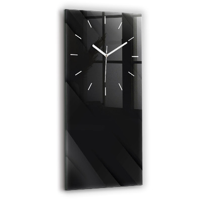 Modern vertical wall clock Dark wall pattern