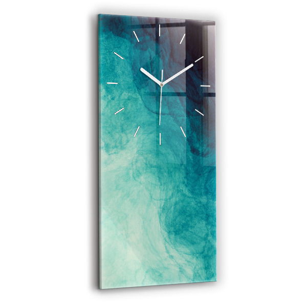 Modern vertical wall clock Abstraction depth