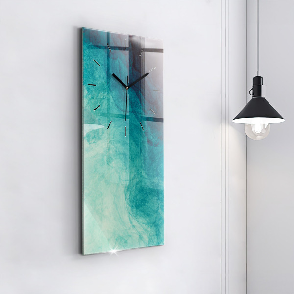 Modern vertical wall clock Abstraction depth