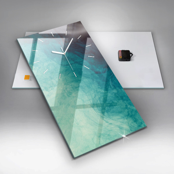 Modern vertical wall clock Abstraction depth